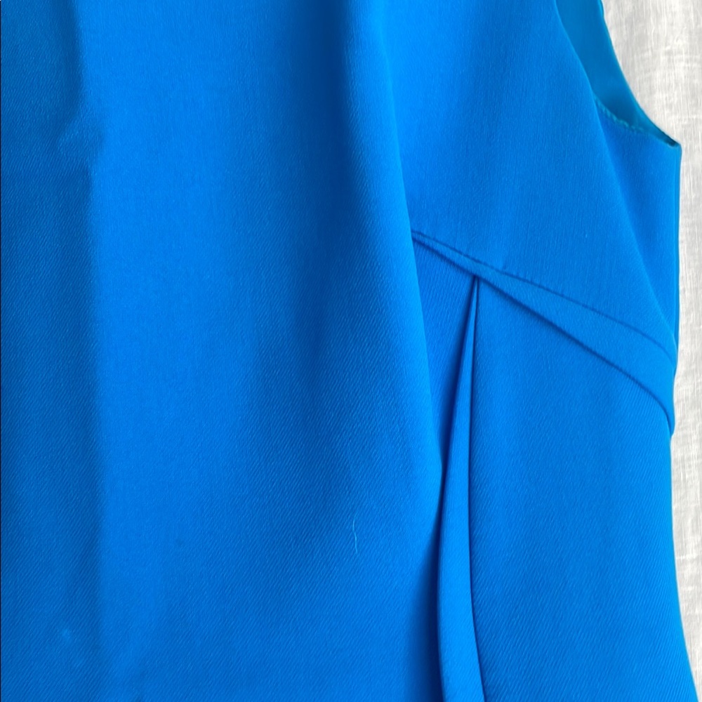 Versace Blue Sleeveless Sheath Midi Dress - Picture 3 of 7